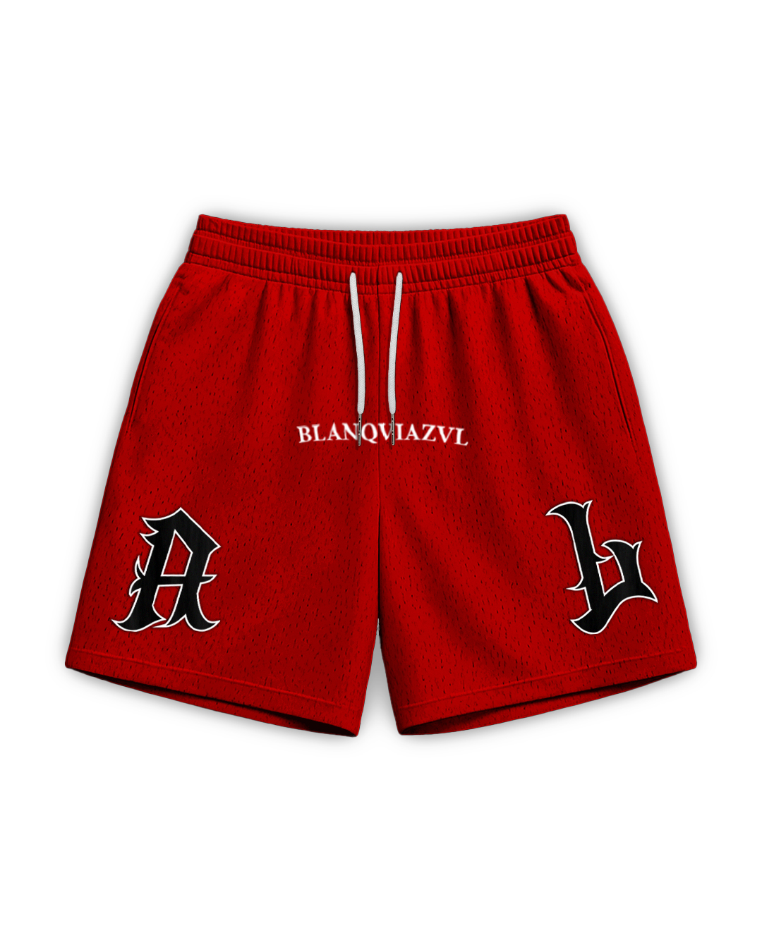 SHORT MALLA BLANQVIAZVL ROJO